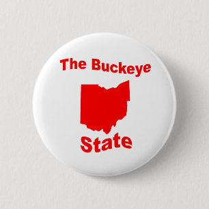 Badge Rond 5 Cm L'Ohio : L'état de maronnier américain