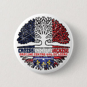 Badge Rond 5 Cm Loire Région Centre France Arbre