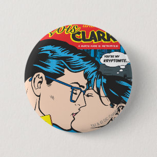 Badge Rond 5 Cm Lois et Clark Comic