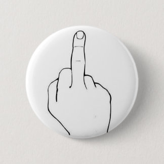Badge Rond 5 Cm L'oiseau (doigt moyen)