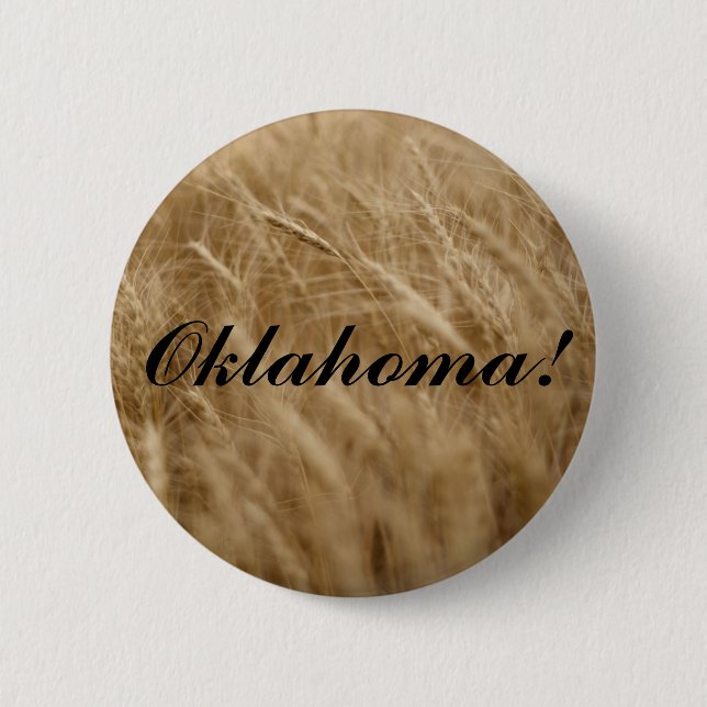 Badge Rond 5 Cm L'Oklahoma ! Blé de Wavin (Devant)