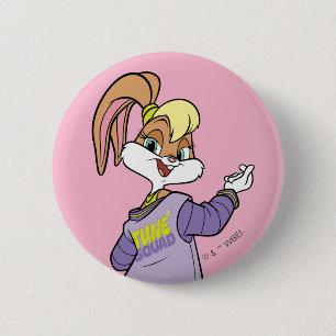 Badge Rond 5 Cm Lola TUNE SQUAD™ Varsity Heart