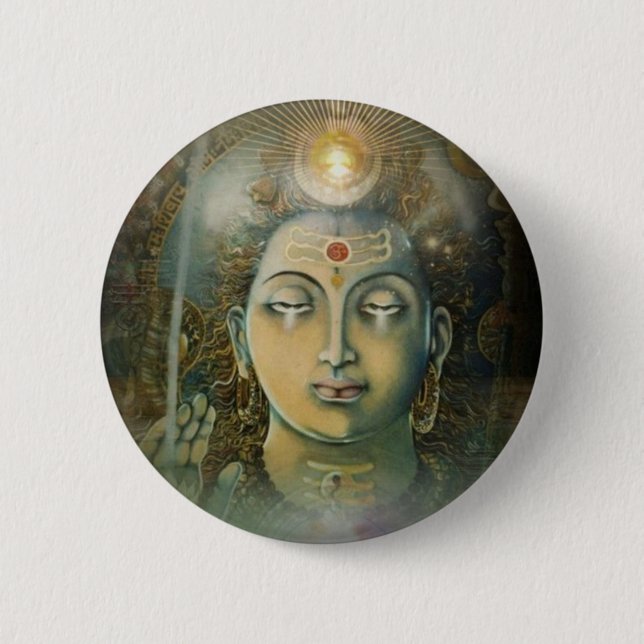 Badge Rond 5 Cm L'OM Namah Shivay (Devant)