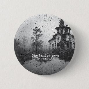 Badge Rond 5 Cm L'ombre sur l'intérieur Lovecraft Cthulhu Mythos