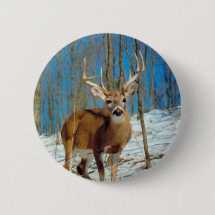 Badge Rond 5 Cm Loneley Reindeer