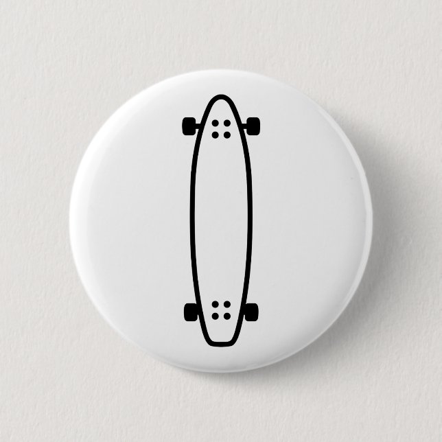 Badge Rond 5 Cm Longboard (Devant)