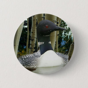 Badge Rond 5 Cm Loon sauvage