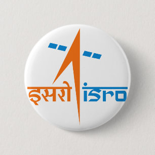 Badge Rond 5 Cm L'organisation de recherche spatiale indienne -