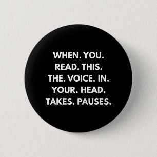 Badge Rond 5 Cm Lorsque Vous Lisez