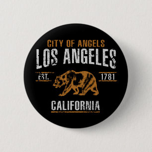 Badge Rond 5 Cm Los Angeles