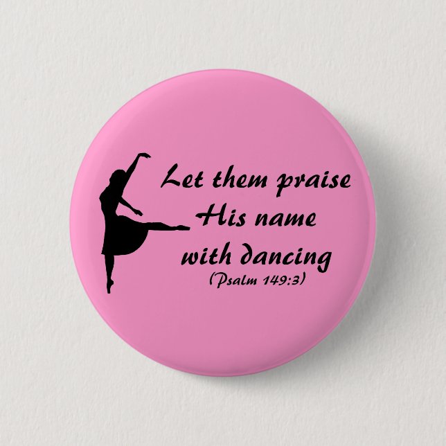 Badge Rond 5 Cm Louez-le avec le bouton dansant (Devant)