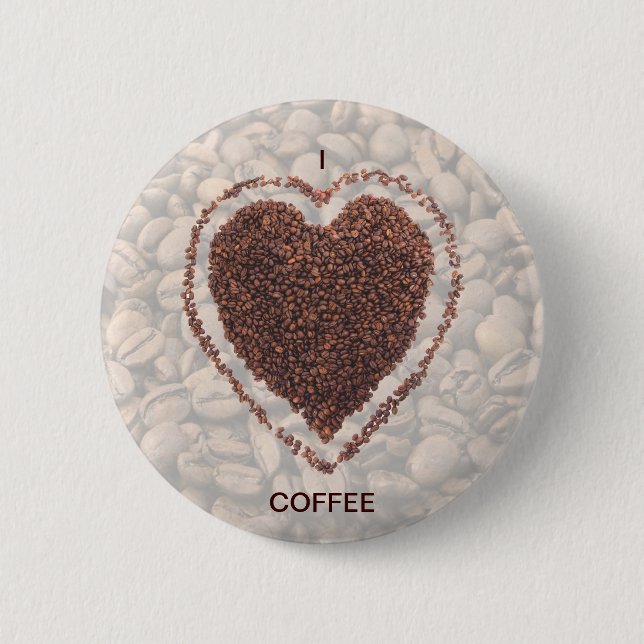 Badge Rond 5 Cm Love Coffee (Devant)