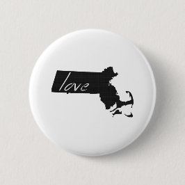 Badge Rond 5 Cm Love Massachusetts