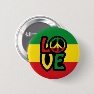 Badge Rond 5 Cm Love Reggae