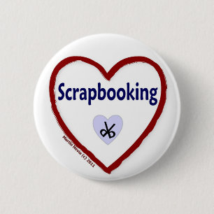 Badge Rond 5 Cm Love Scrapbooking