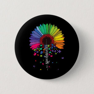 Badge Rond 5 Cm Love Sped Enseignant Sensibilisation sur l'autisme
