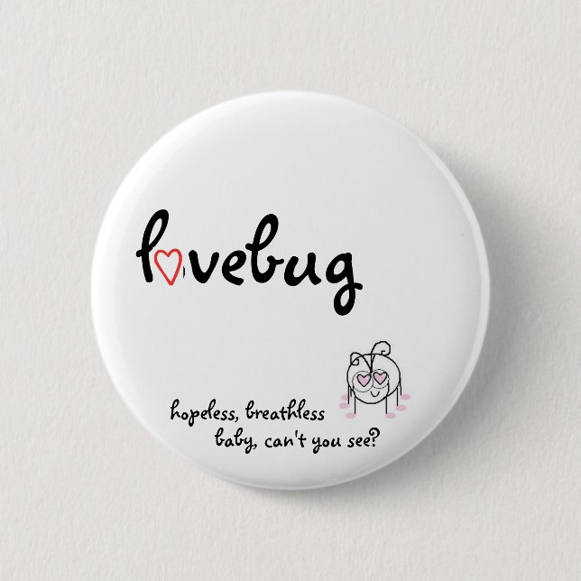 Badge Rond 5 Cm lovebug (Devant)