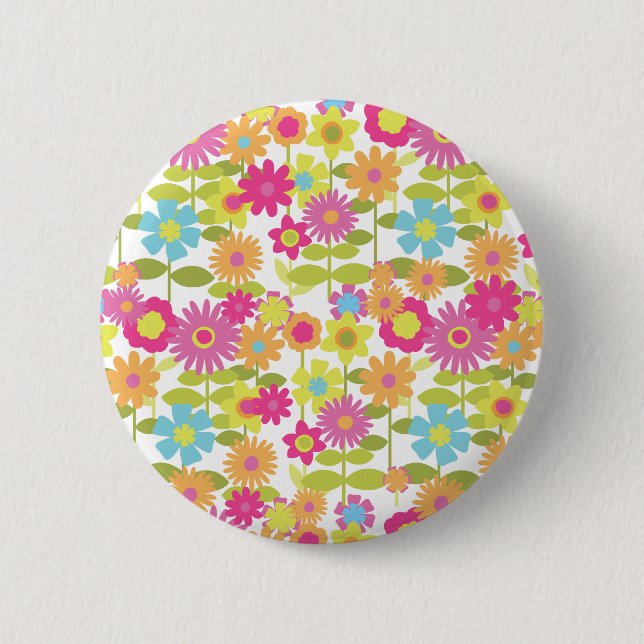 Badge Rond 5 Cm Lovey's Garden (Devant)