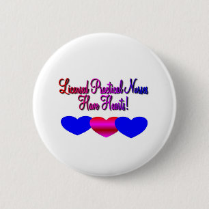 Badge Rond 5 Cm LPN "ont des coeurs"---Cadeaux uniques