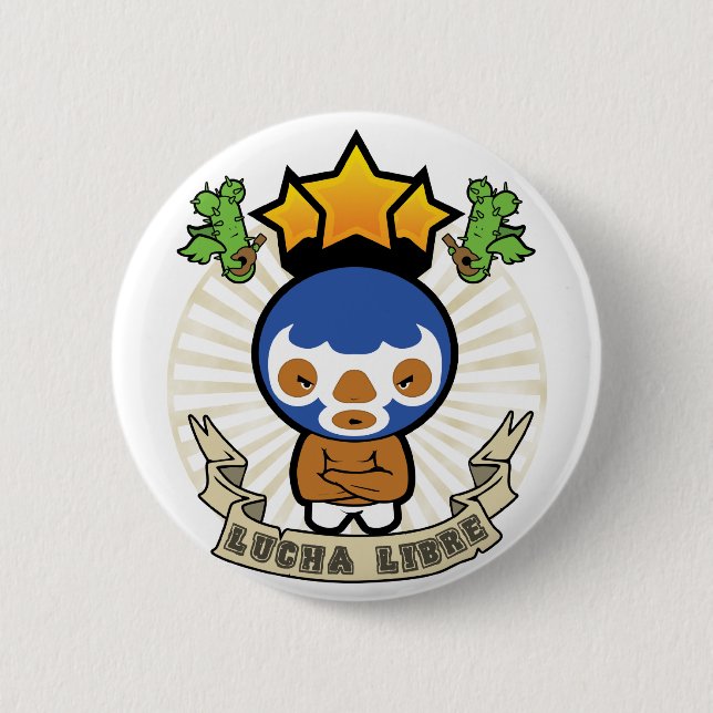 Badge Rond 5 Cm Luchadore (Devant)