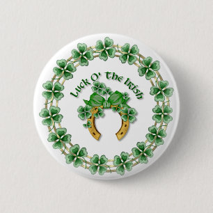 Badge Rond 5 Cm Luck O' The Irish