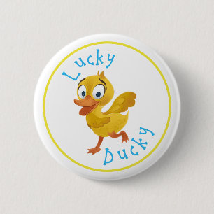 Badge Rond 5 Cm Lucky Ducky Button