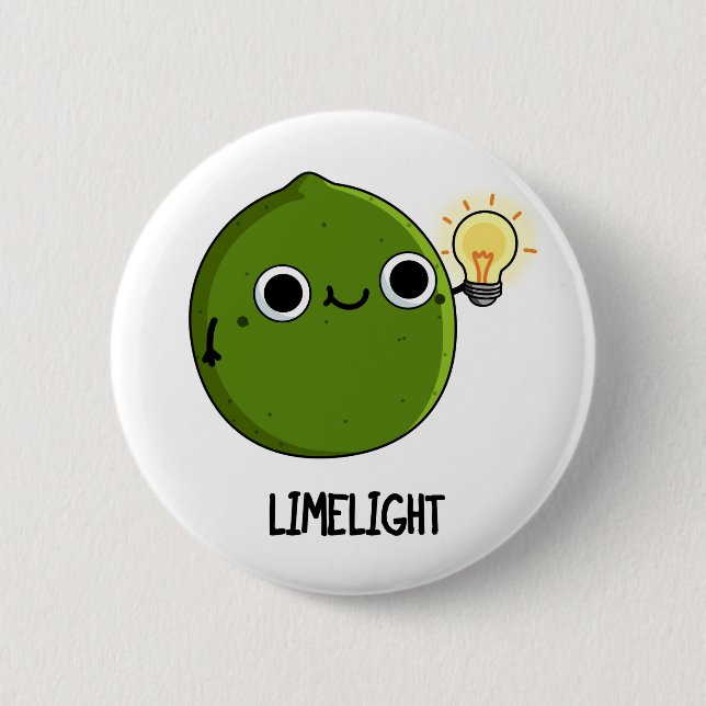 Badge Rond 5 Cm Lueur de citron vert Funny Fruit Lime Pun (Devant)