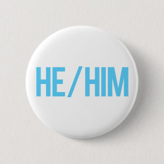 Badge Rond 5 Cm Lui/lui bouton de pronom