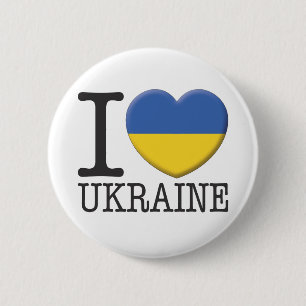 Badge Rond 5 Cm L'Ukraine