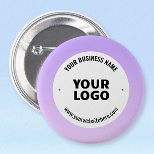 Badge Rond 5 Cm Lumière subtile violet Ombre et logo de votre entr
