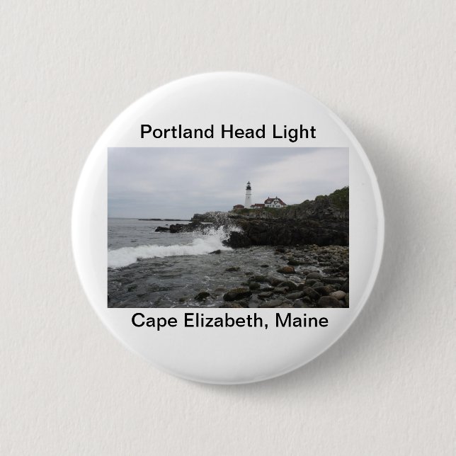 Badge Rond 5 Cm Lumière tête Portland (Devant)