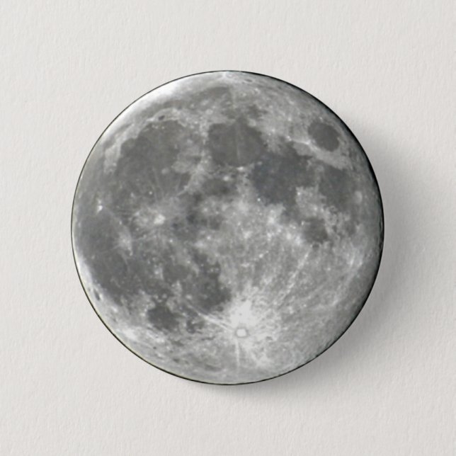 Badge Rond 5 Cm Lune (Devant)