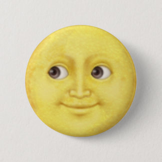 Badge Rond 5 Cm Lune Emoji