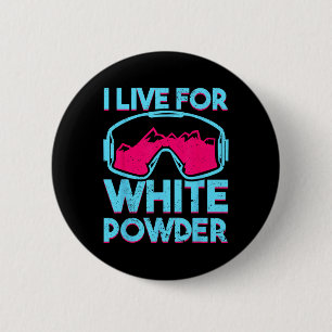 Badge Rond 5 Cm Lunettes de ski rétro Vintage 80s 90s Snowboard