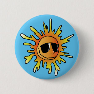Badge Rond 5 Cm Lunettes de soleil de Sun