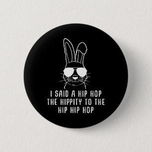 Badge Rond 5 Cm Lunettes de soleil Hip-hop Cool Lapin Cadeau de Pâ