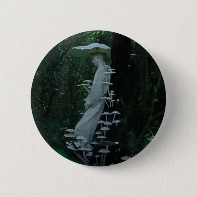 Badge Rond 5 Cm L'unité avec la nature (Devant)