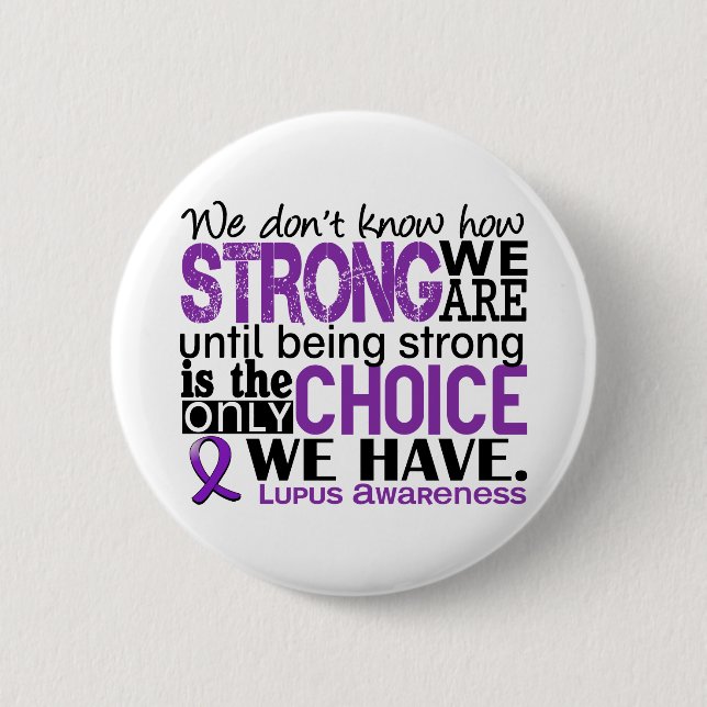 Badge Rond 5 Cm Lupus comme nous forts sommes (Devant)