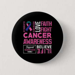 Badge Rond 5 Cm Lutte contre le cancer Ruban 11