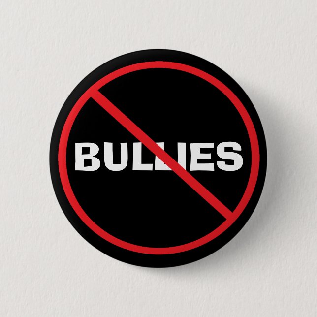 Badge Rond 5 Cm Lutte contre l'intimidation (Devant)
