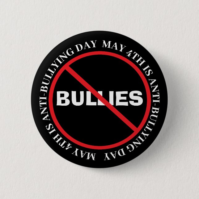 Badge Rond 5 Cm Lutte contre l'intimidation (Devant)