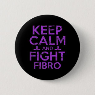 Badge Rond 5 Cm Lutte de sensibilisation à la fibromyalgie