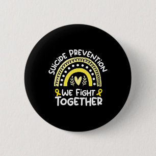 Badge Rond 5 Cm Lutter Conjointement Contre La Prévention Du Suici