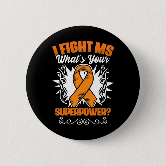 Badge Rond 5 Cm Lutter contre la sclérose en plaques Survivant (Devant)