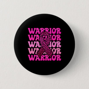 Badge Rond 5 Cm Lutter contre le cancer du sein Guerrier de sensib