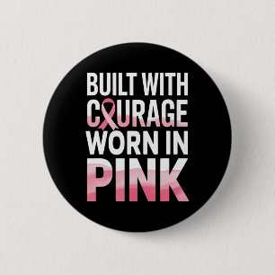 Badge Rond 5 Cm Lutter contre le cancer du sein Mois pour les fill