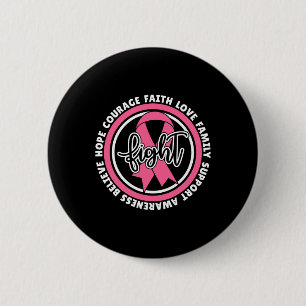 Badge Rond 5 Cm Lutter contre le cancer Ruban rose Breast Cancer G