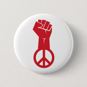 Badge Rond 5 Cm Lutter pour la paix