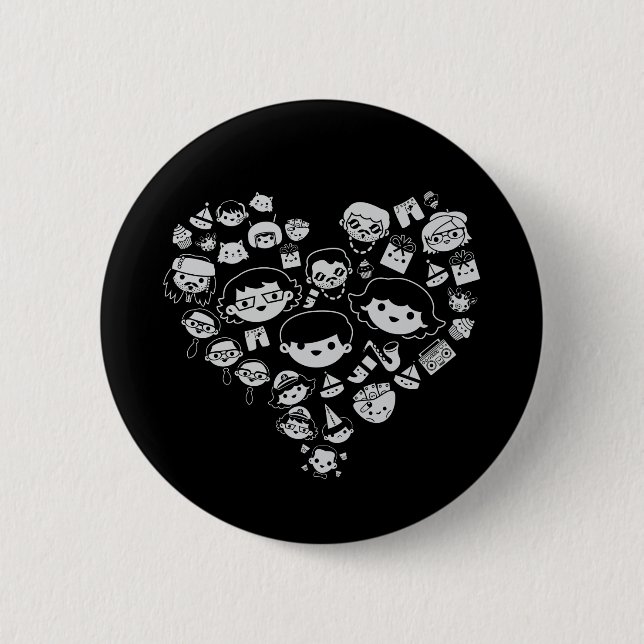Badge Rond 5 Cm Luv 2 (Devant)