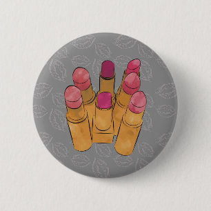 Badge Rond 5 Cm Luxe Lipstick Kiss
